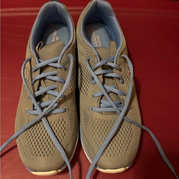 Skechers Shoes - Skechers Gray and Blue Women's Sneakers